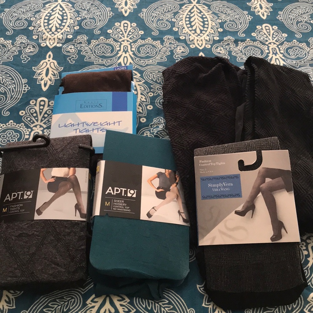 Tights; lot of 6 pair, size M